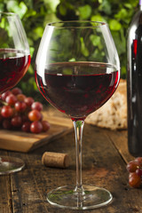 Refreshing Red Wine In a Glass