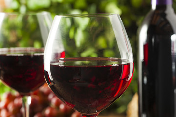 Refreshing Red Wine In a Glass