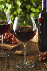 Refreshing Red Wine In a Glass
