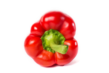 Red pepper isolated on white background