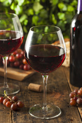 Refreshing Red Wine In a Glass