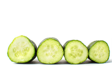 Cucumber vegetable isolated on white background