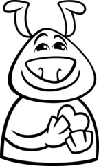 dog in love cartoon coloring page