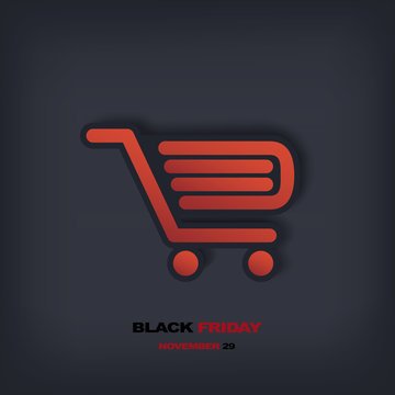 Black Friday sales vector illustration