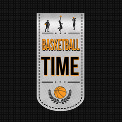 Basketball time banner design