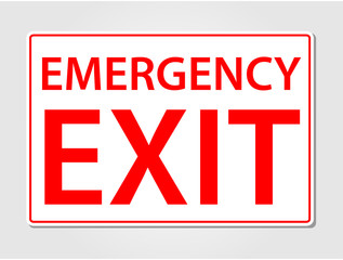 Naklejka premium Emergency exit sign