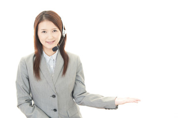 笑顔のオペレーター