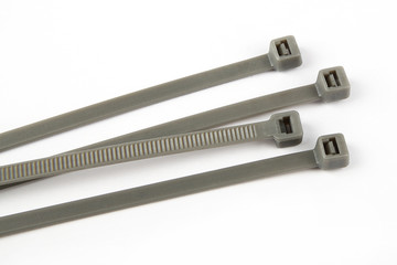 Cable ties in gray