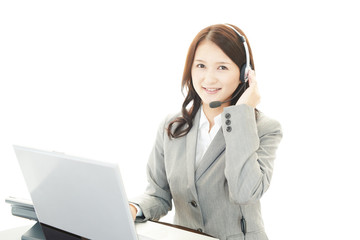笑顔のオペレーター