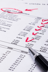 financial analysis concept