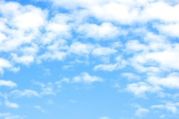 Naklejka na ściany i meble Beautiful white cloud on blue sky