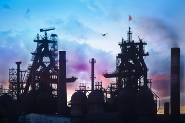 Obraz premium Metallurgical works