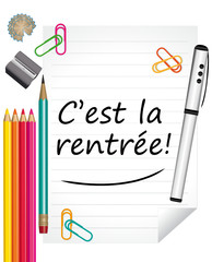 C'est la rentrée ! Annonce rentrée des classes II.
