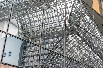 Abstract architecture with reflection