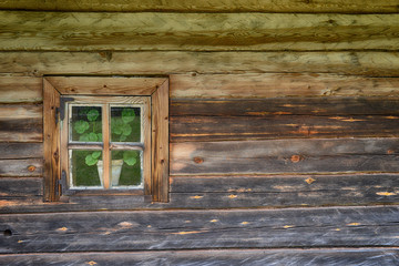 Naklejka na ściany i meble Old-fashioned window