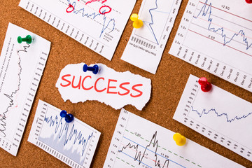 success concept and financial graphs 