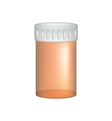 Empty pill bottle