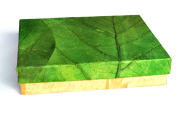 Boxes made ​​of leaves.