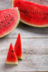 Slices of watermelon