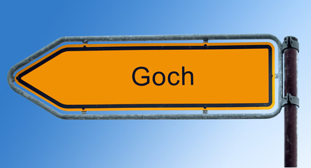 Strassenschild 7 - Goch