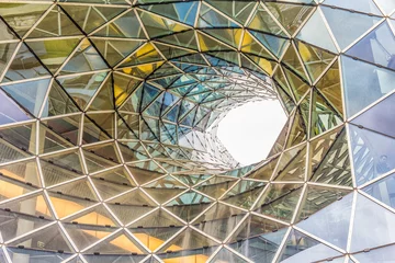 Architectural detail of a shopping mall in Frankfurt © TravelWorld