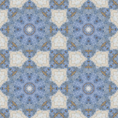 Seamless ornament, garlic husks and watercolor