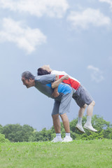 体操をするシニア