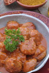 boulettes de boeuf tikka masala