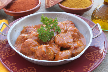 boulettes de boeuf tikka masala