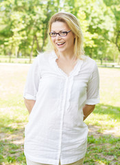 Obraz premium Happiness and beautiful young woman