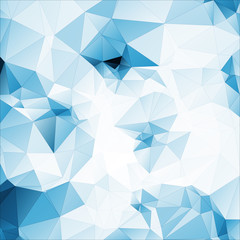 blue tint soft abstract geometric background  stained-glass wind