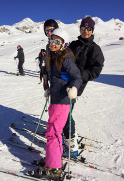 Skier en famille
