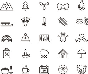 Winter icons