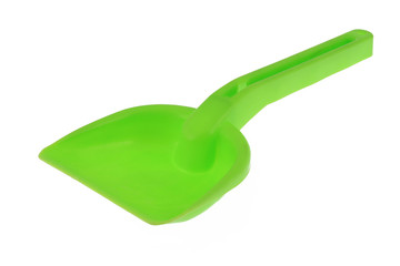 Colorful beach toys for children sandboxes isolated on white