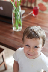 Stylish Caucasian boy