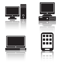 Computer vector icons