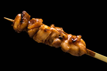 もも 焼き鳥 yakitori 黒背景