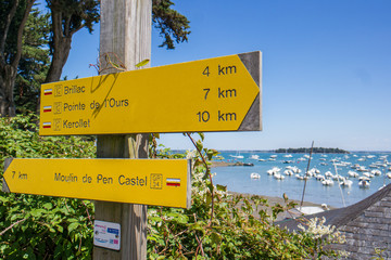 Panneau signalétique randonnée