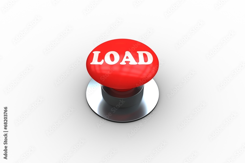 Poster Load on digitally generated red push button