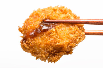 カツ とんかつ pork cutlet 白背景