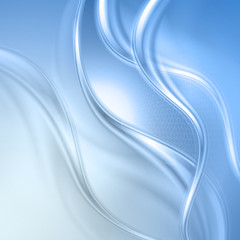 Abstract blue wave background.