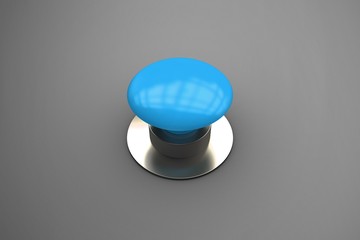 Composite image of blue push button