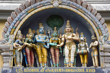 Fototapeta na wymiar Hindu Temple - Madurai - Tamil Nadu - India