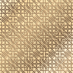 Gold pattern. Oriental ornament.