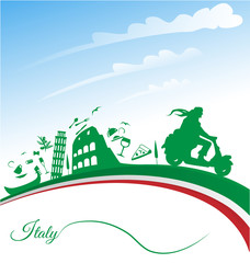 Fototapeta premium Italian holidays background