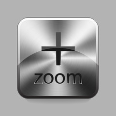 Fototapeta premium Chrome button