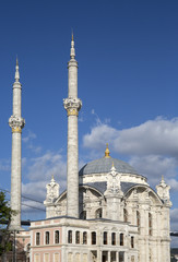 Fototapeta na wymiar Ortakoy Mosque in Istanbul, Turkey