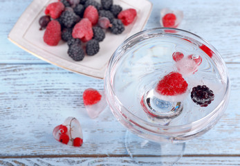 Frozen forest berries