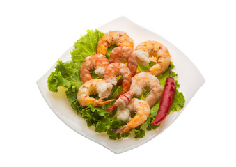 Unshelled king prawn