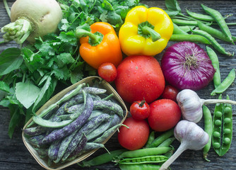 fresh vegetables from the garden